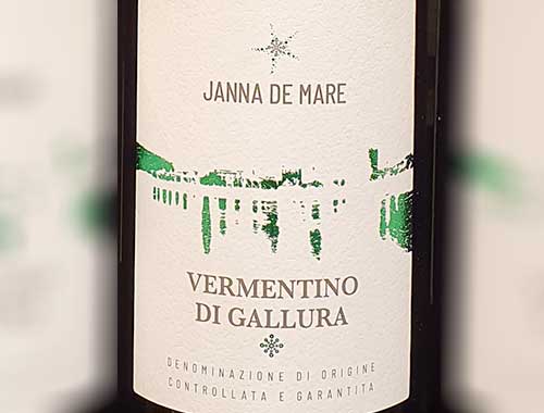 Vermentino di Gallura DOCG di Janna de Mare
